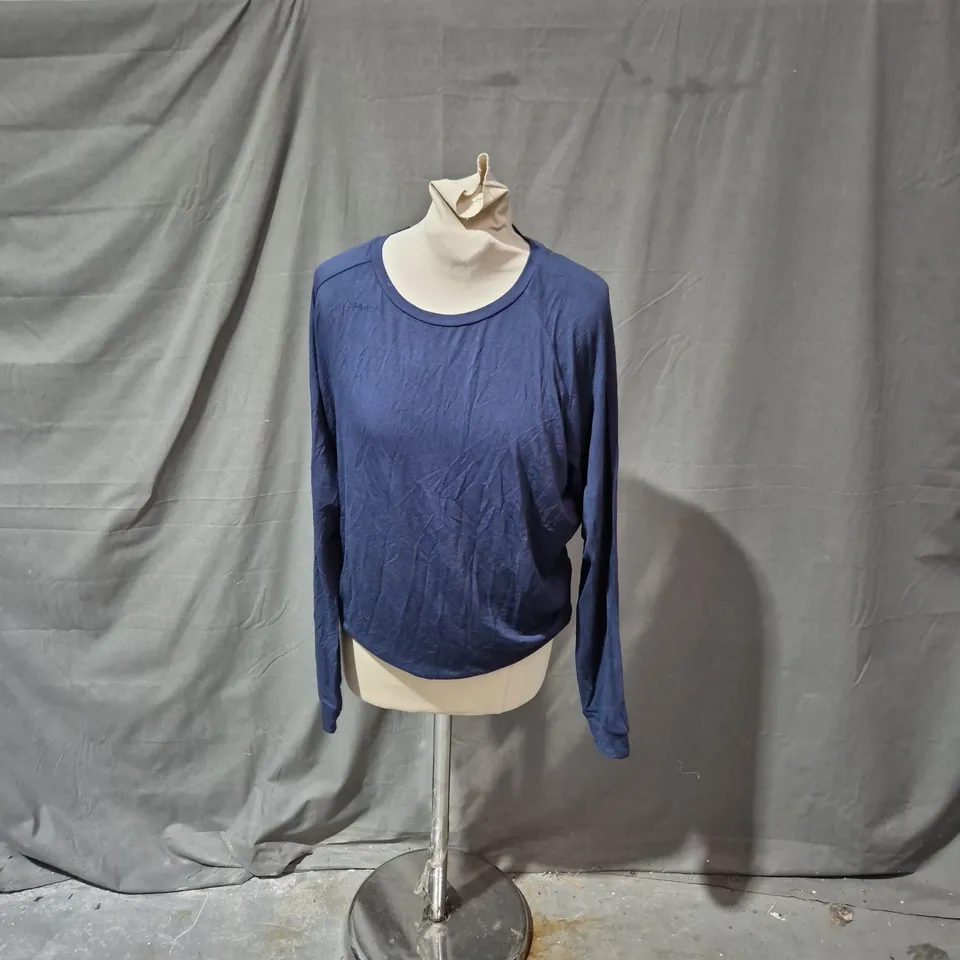 CYBERJAMMIES MARINA NAVY SLOUCH JERSEY PYJAMA TOP – LONG SLEEVE, UK 12