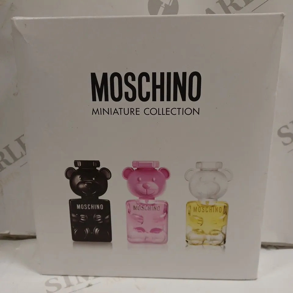 BOXED MOSCHINO MINIATURE COLLECTION