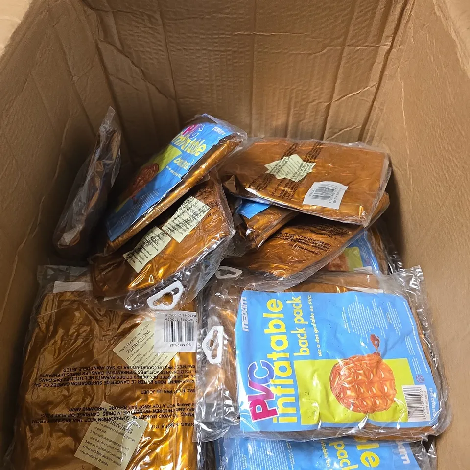 APPROXIMATELY 30 MAXIM PVC INFLATABLE BACKPACKS