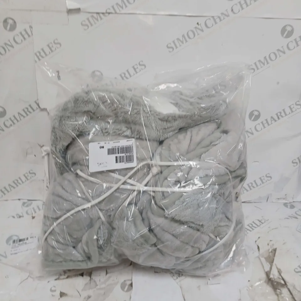 BOXED COZEE HOME VELVETSOFT HEATED THROW IN LIGHT GREY
