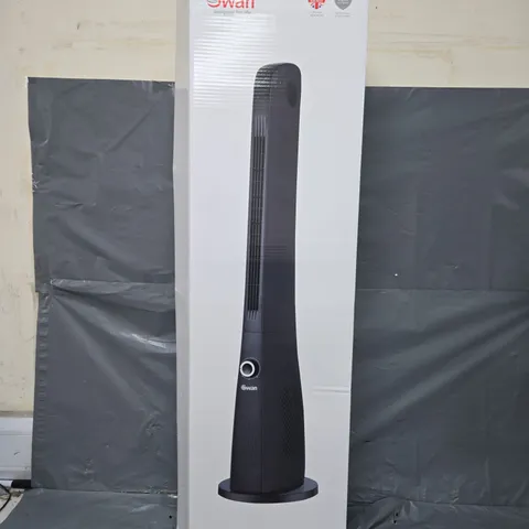 SWAN 44" FREESTANDING TOWER FAN - BLACK - COLLECTION ONLY 