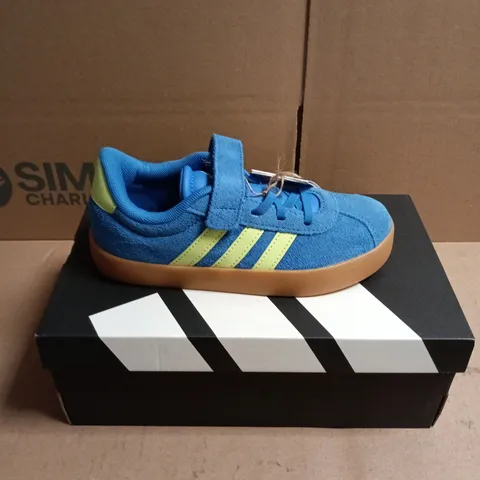 BOXED PAIR OF ADIDAS VL COURT 3.0 CHILDREN'S TRAINERS - 13.5