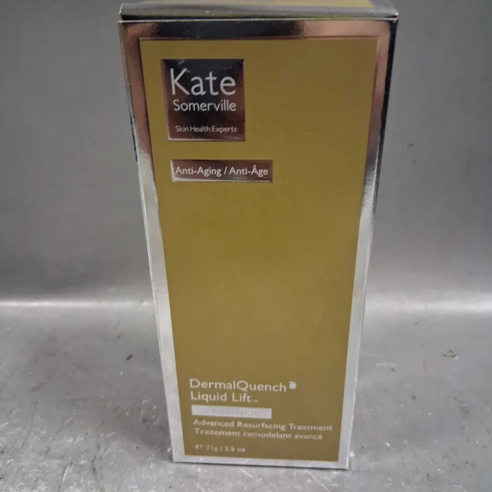 BOXED KATE SOMERVILLE ANTI-AGING DERMAL QUENCH LIQUID LIFT 71G