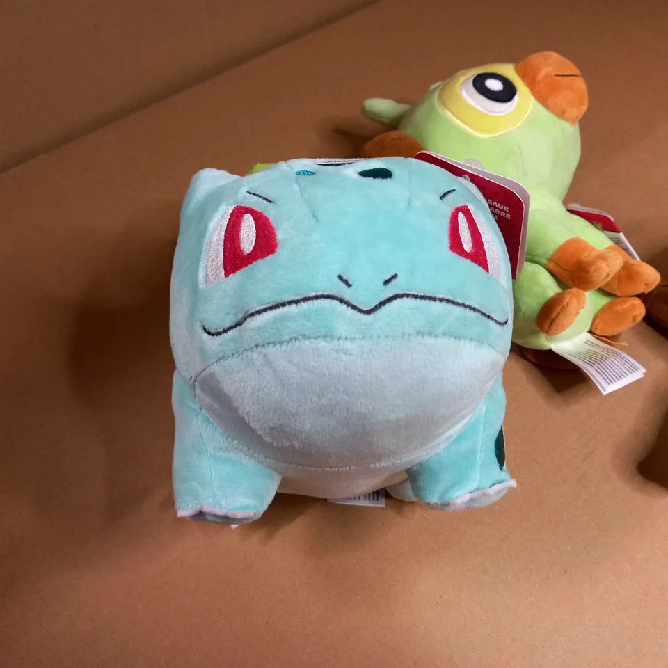 LOT OF APPROX 4 PLUSH POKEMON TOYS