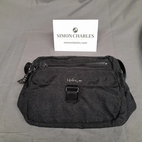 KIPLING DESIGNER BLACK BAG WITH GLITTER DETAIL