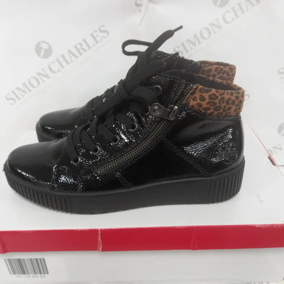 BOXED RIEKER ANTISTRESS HIGH TOP TRAINER CUFFED SIZE 5