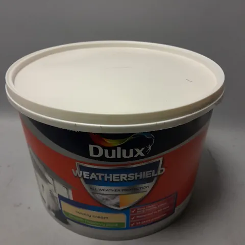 DULUX WEATHERSHIELD COUNTY CREAM SMOOTH MASONRY PAINT (10L) - COLLECTION ONLY