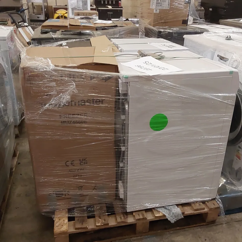 PALLET OF APPROXIMATELY 4 UNPROCESSED RAW RETURN WHITE GOODS TO INCLUDE;