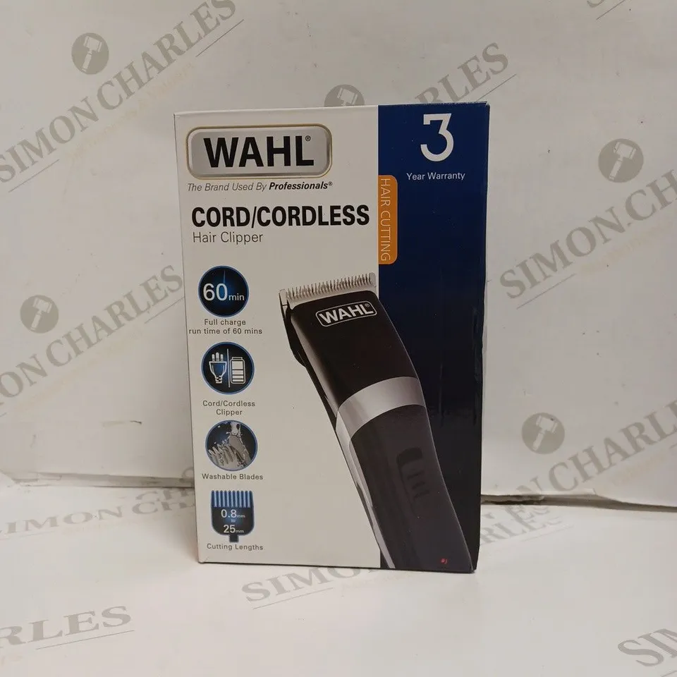 BOXED AND SEALED WAHL CORD/CORDLESS HAIR CLIPPER. 