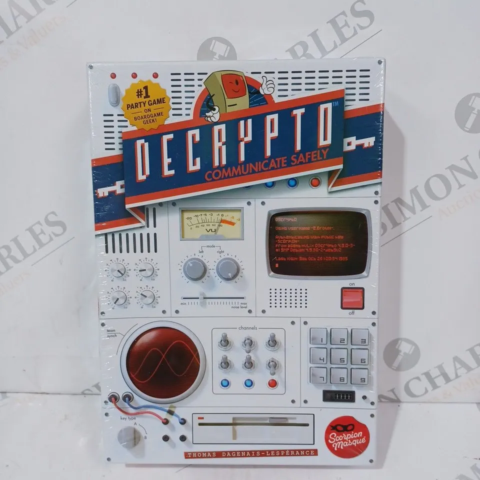 BOXED DECRYPTO PARTY GAME