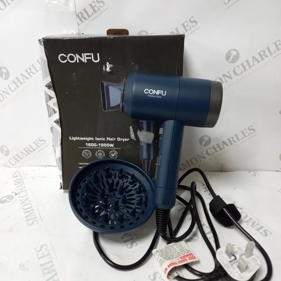 BOXED CONFU LIGHTWEIGHT IONIC HAIR DRYER 