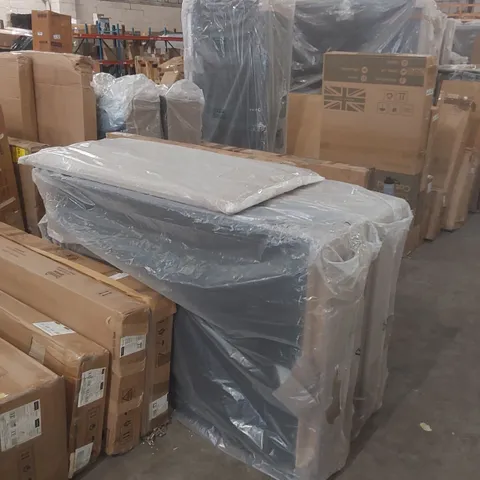 BAGGED KING DIVAN BED BASE AND HEADBOARD (3 PARTS)