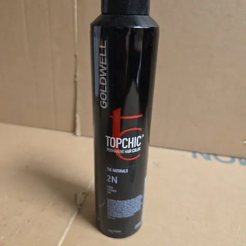 GOLDWELL TOPCHIC PERMANENT HAIR COLOUR – THE NATURALS SHADE 2N (NATURAL BLACK) 250ML