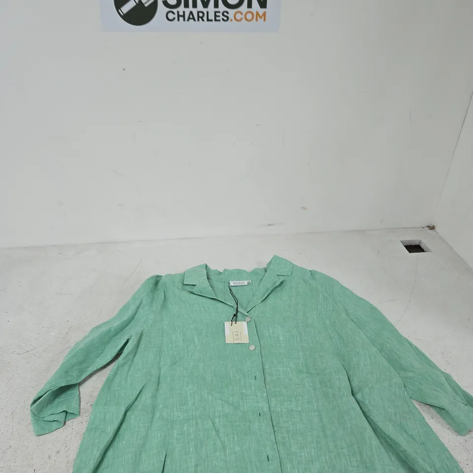 MASAI GREEN LINEN SHIRT – WOMEN'S, SIZE M