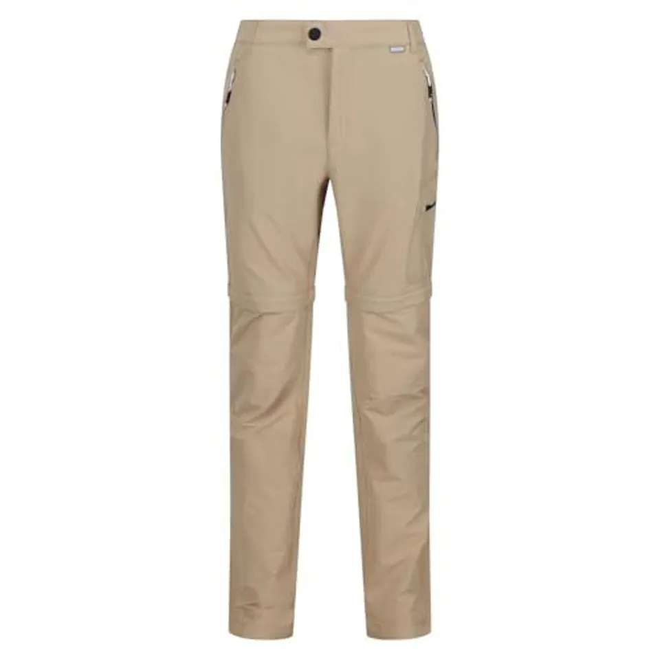 REGATTA HIGHTON MEN'S HIKING TROUSERS WITH ZIP PARCHMENT SIZE 34"