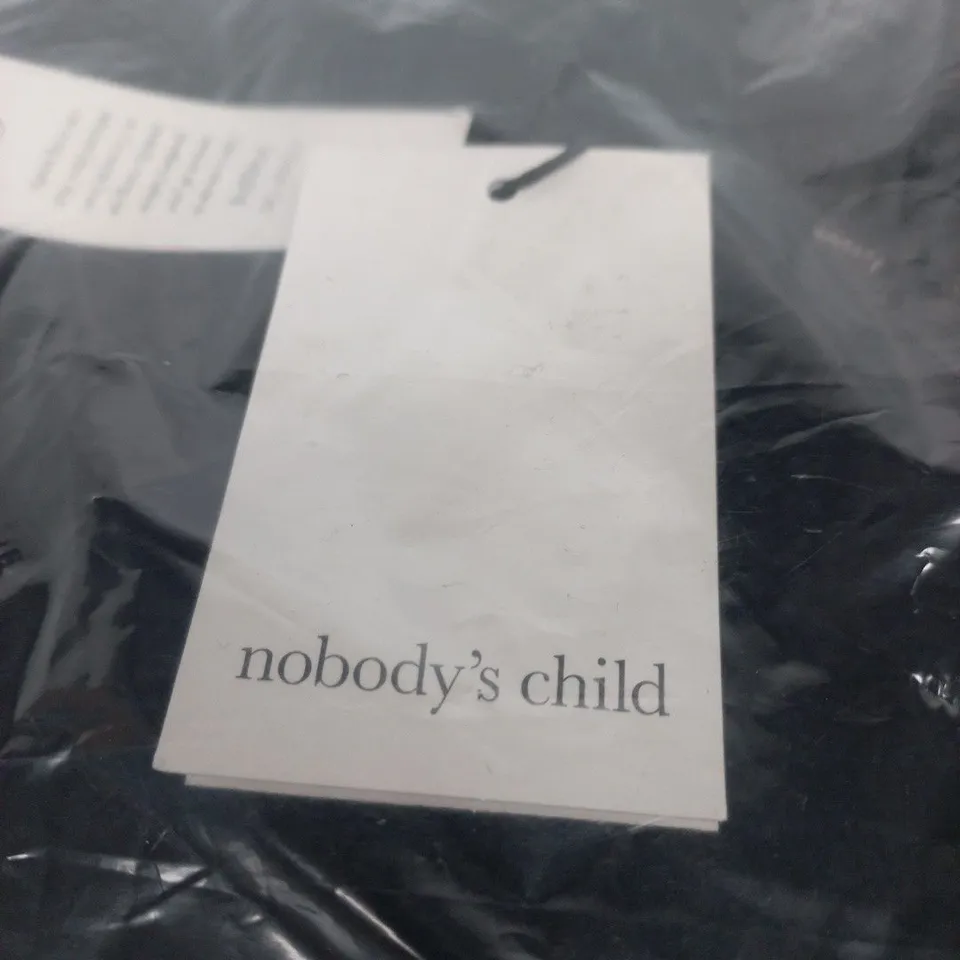 NOBODY'S CHILD WINDLE LONGLINE FUNNEL NECK COAT – UK XS (PETITE) - BLACK