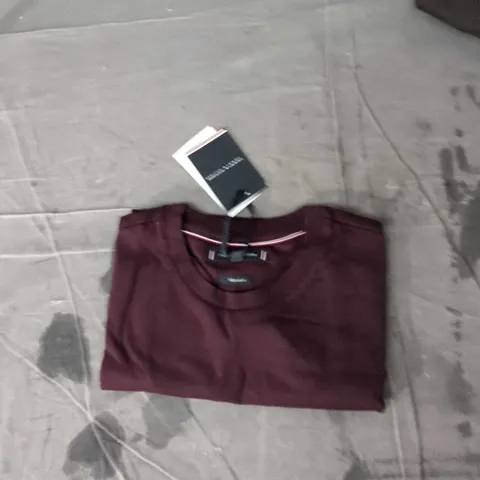 TOMMY HILFIGER BURGUNDY KNITWEAR, UK SIZE S (SMALL) – BRAND TAG ATTACHED