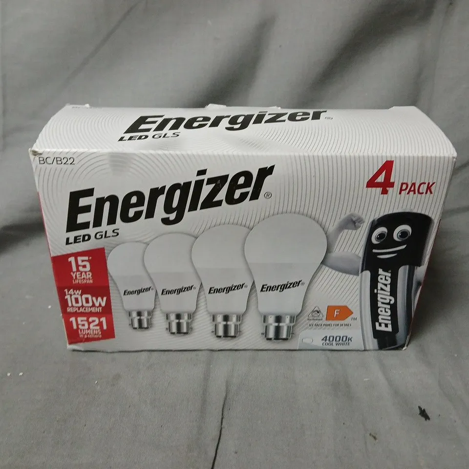 ENERGIZER LED GLS BULBS – 4 PACK, 14W (100W EQUIVALENT), 4000K COOL WHITE, E26 BASE