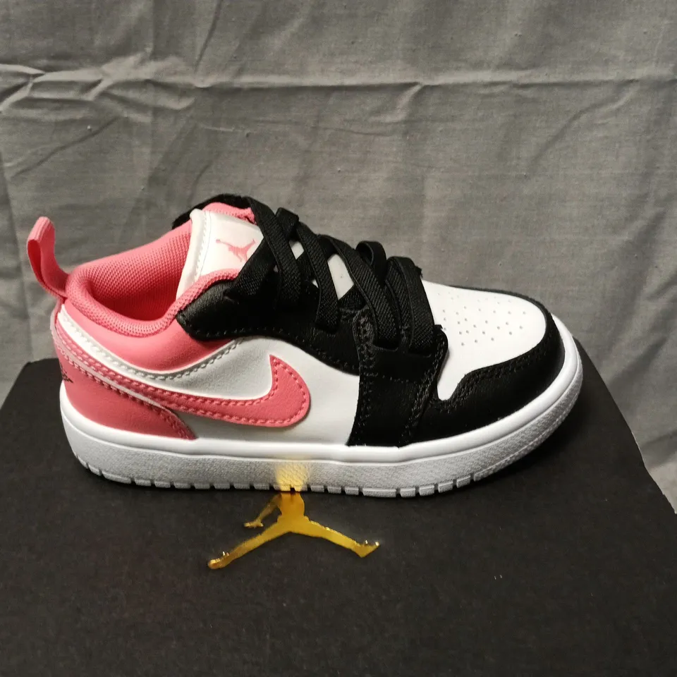 BOXED JORDAN 1 LOW ALT PS TODDLERS TRAINERS – BLACK/PINK/WHITE