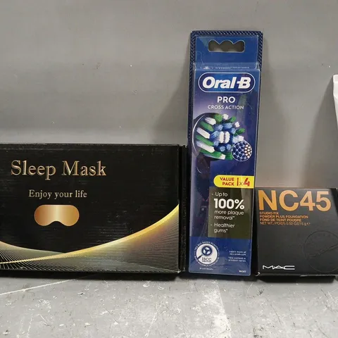 APPROXIMATELY 15 ASSORTED HEALTH & BEAUTY ITEMS TO INCLUDE SLEEP MASK, NORLAND HERBAL TOOTHPASTE, ETC