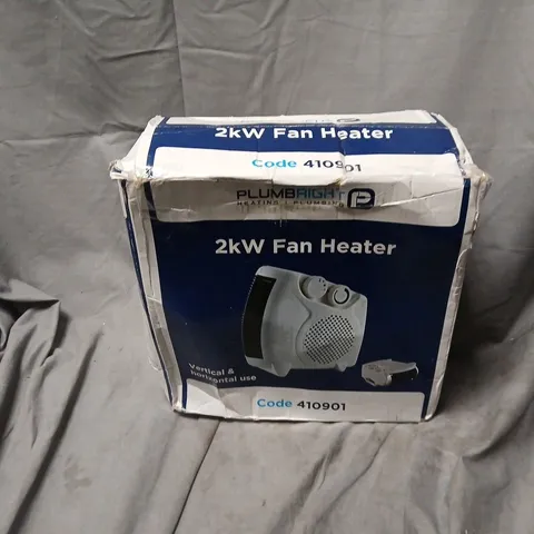 BOXED PLUMBRIGHT 2KW FAN HEATER