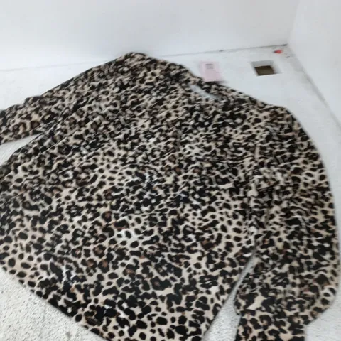 KIM & CO LEOPARD PRINT TOP – WOMEN'S, UK SIZE 2XL