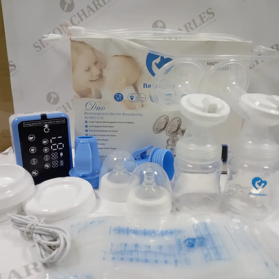BOXED BELLABABBY DUO RECHARGABLE ELECTRIC BREASTPUMP BLA8015-02