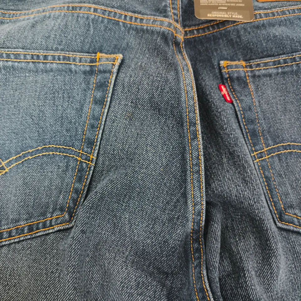 LEVI'S 501 JEANS – DARK WASH, MEN'S, UK 32 X 32