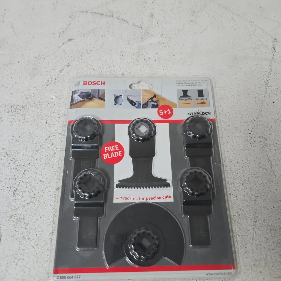 BOSCH STARLOCK CURVED-TEC BLADE SET (5+1) – FREE BLADE