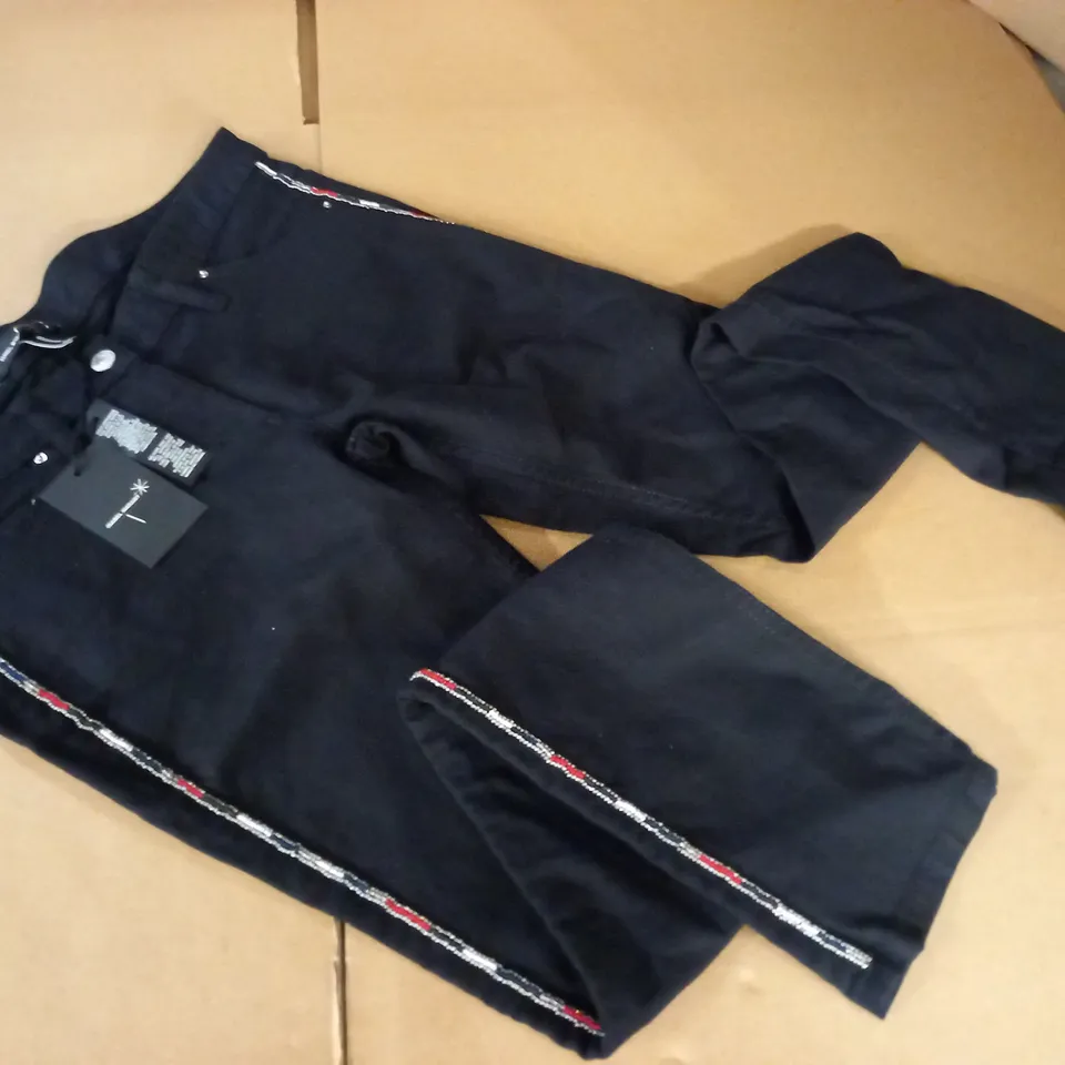 BRAND NEW ISABEL MARANT SIDE BEADED JEANS IN BLACK - 2