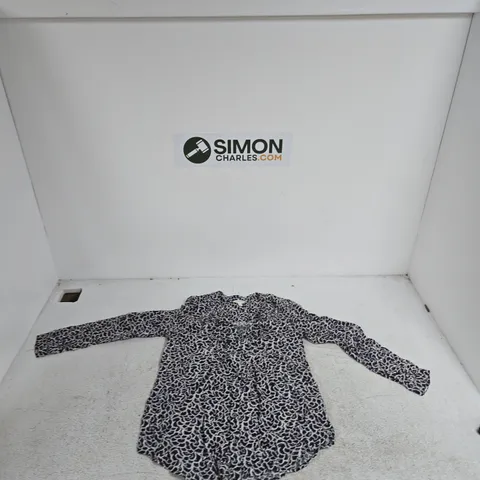 MONSOON WOMEN’S DRESS – NAVY & WHITE PRINT – UK SIZE S