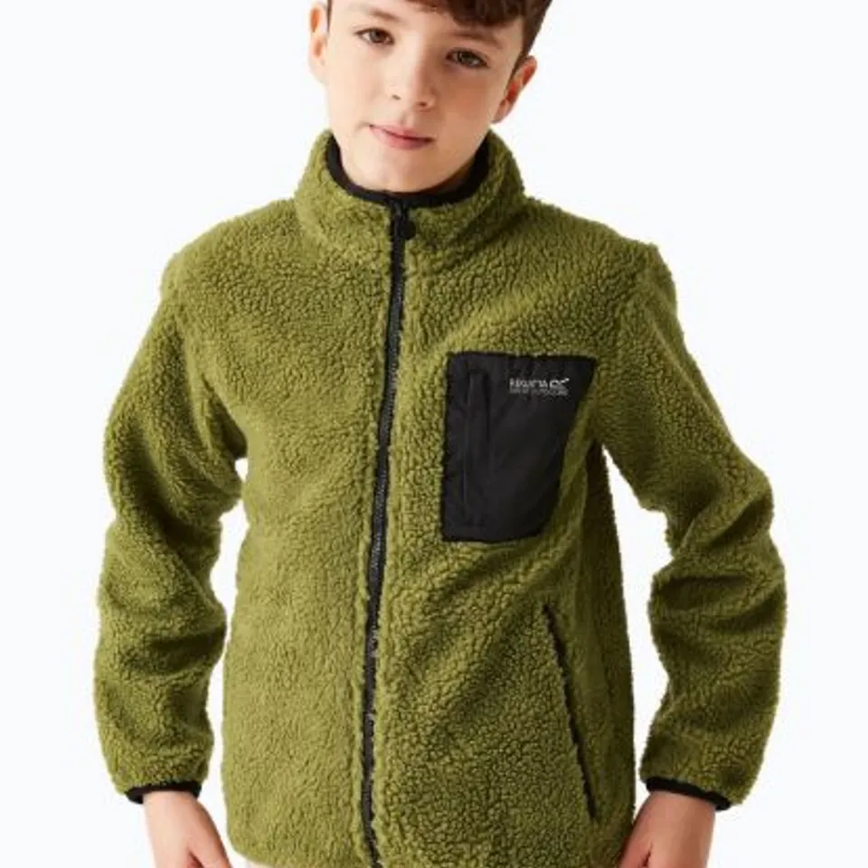 REGATTA JUNIOR FRANKIE FULL ZIP NEPHRITE GREEN CHILDREN'S SWEATSHIRT  AGE 9-10 YEARS