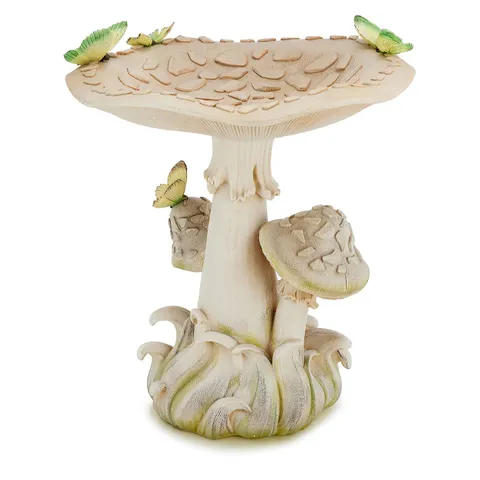 GARDEN REFLECTIONS MUSHROOM BIRD BATH