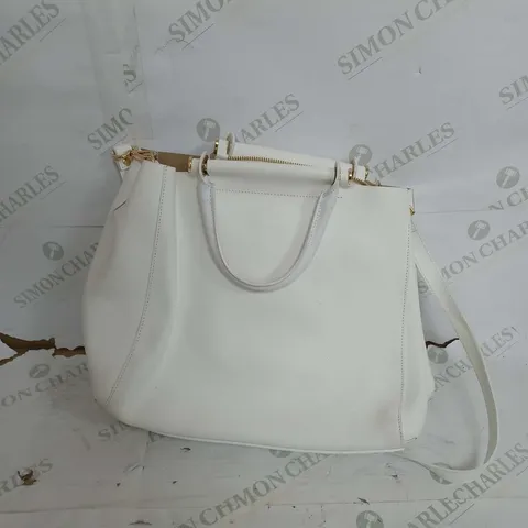 RUSSELL & BROMLEY WHITE SHORT STRAP BAG
