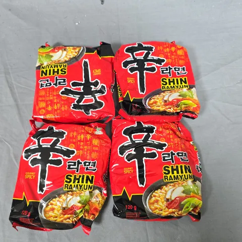LOT OF 18 PACKS OF SHIN RAMYUN 120G NOODELS 