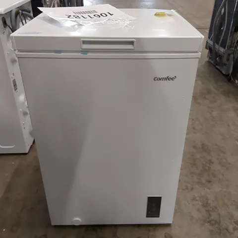 COMFEE' RCC100WH2(E) 99L FREESTANDING CHEST FREEZER WITH DIGITAL TEMPERATURE CONTROL, 4 STAR FREEZER RATING, SUITABLE FOR OUTBUILDINGS, GARAGES AND SHEDS,WHITE [ENERGY CLASS E]