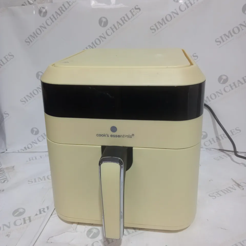 BOXED COOKS ESSENTIALS 5.8L AIR FRYER IN CREAM
