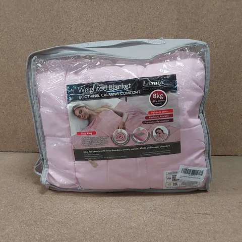 BRAND NEW BAGGED LUXURA 8KG WEIGHTED BLANKET - KING SIZE 