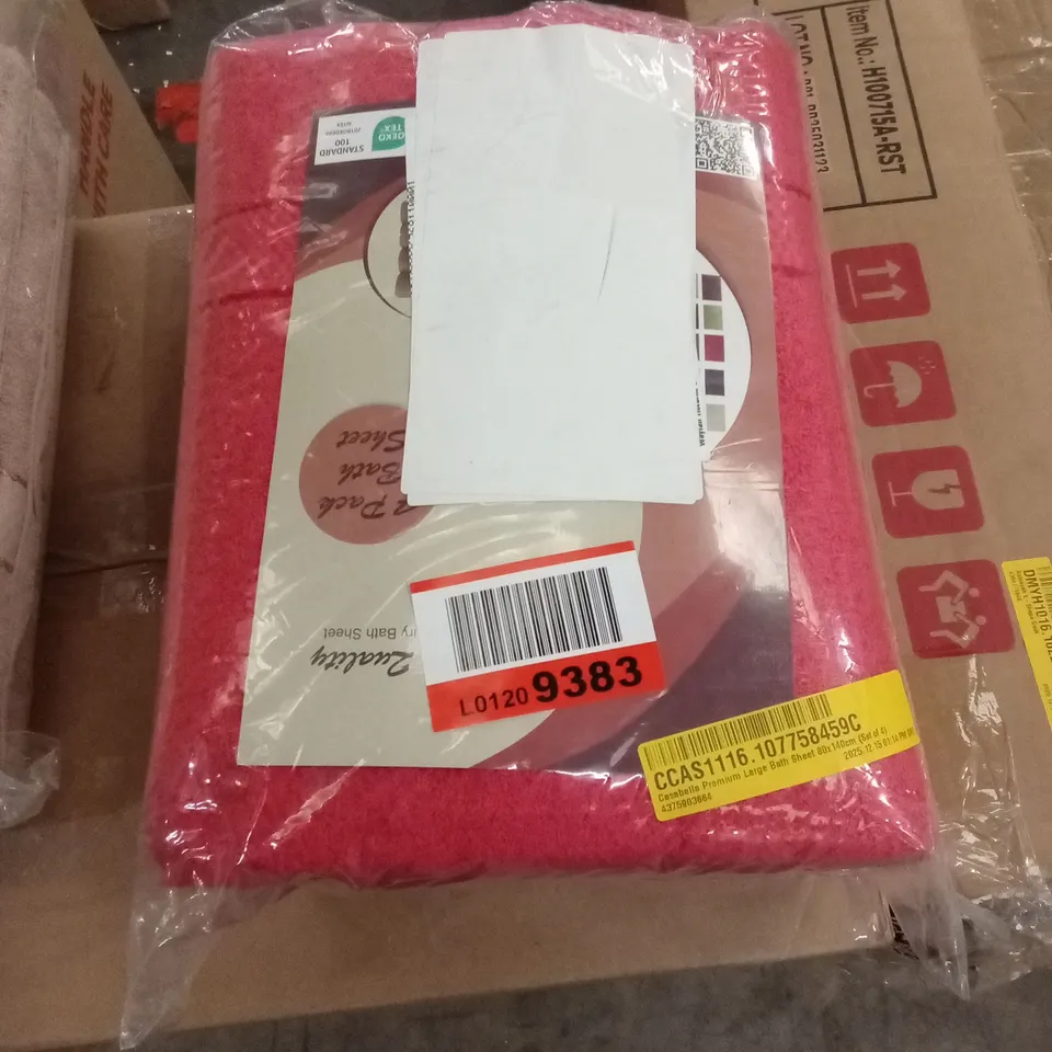 BAGGED SET OF 4 CASABELLA PREMIUM LARGE BATH TOWELS 80 x 140cm