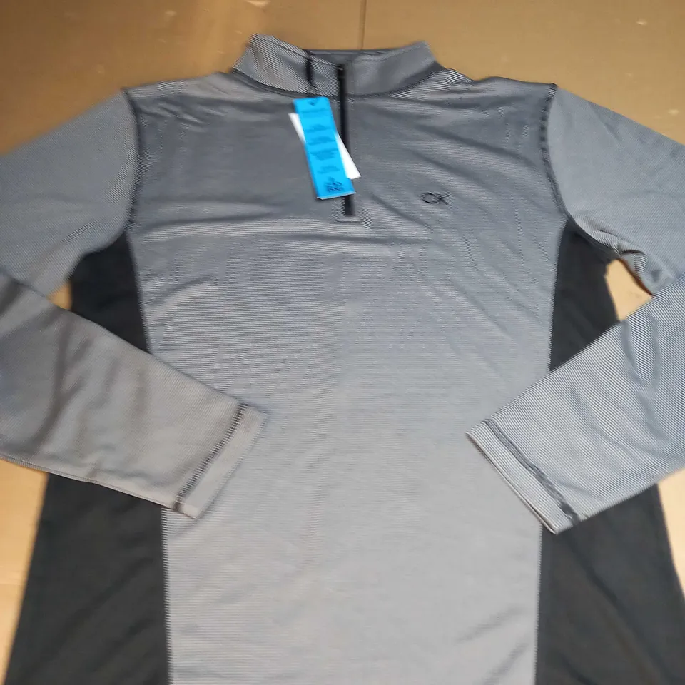 CALVIN KLEIN 1/4 ZIP SHIRT SIZE S