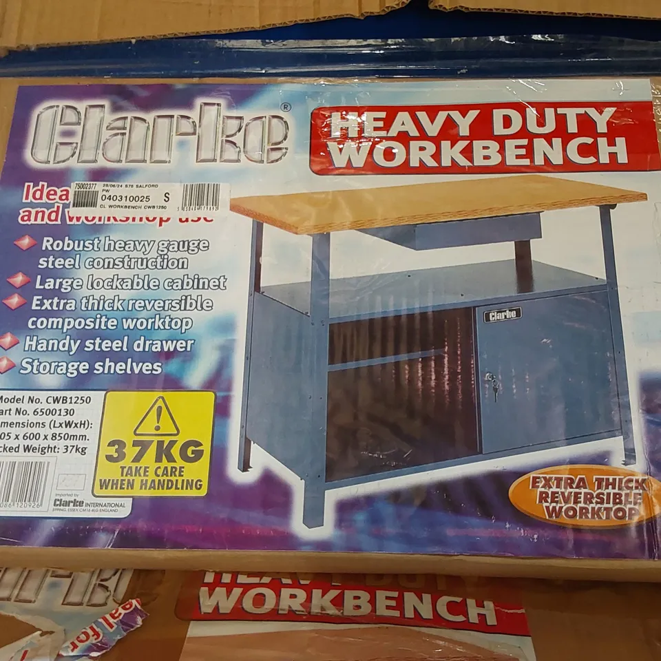 BOXED CLARKE HEAVY DUTY WORKBENCH 