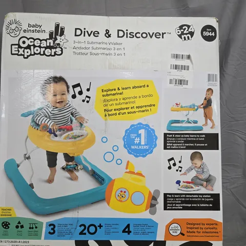BABY EINSTEIN DIVE & DISCOVER 3-IN-1 SUBMARINE WALKER