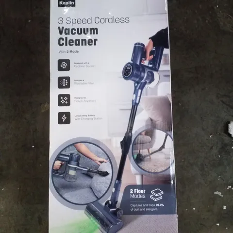 BOXED KEPLIN 3 SPEED CORDLESS VACUUM CLEANER WITH 2 MODES