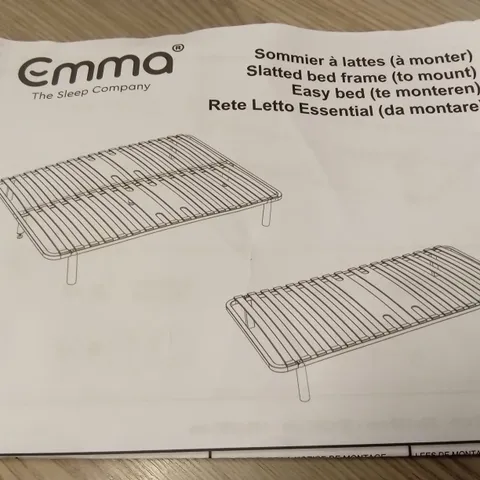 BRAND NEW BOXED EMMA SLATTED BED FRAME - 150 x 200 KING SIZE (1 BOX)
