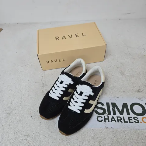 RAVEL LENNEL RLS710 BLACK/GOLD SNEAKERS – UK 7 (EU 40)