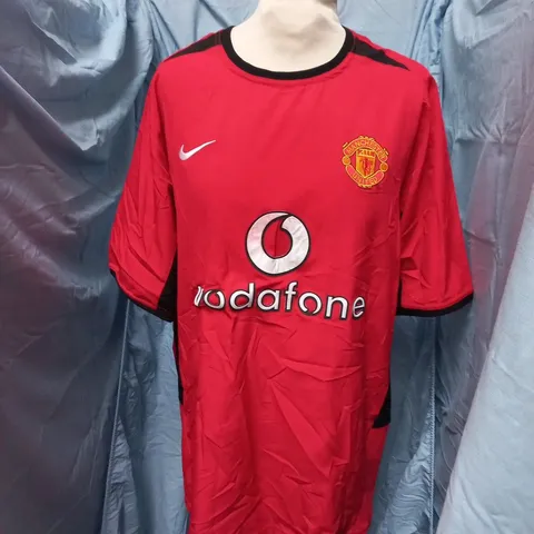 MANCHESTER UNITED FOOTBALL SHIRT – RUUD VAN NISTELROOY #10, SIZE L