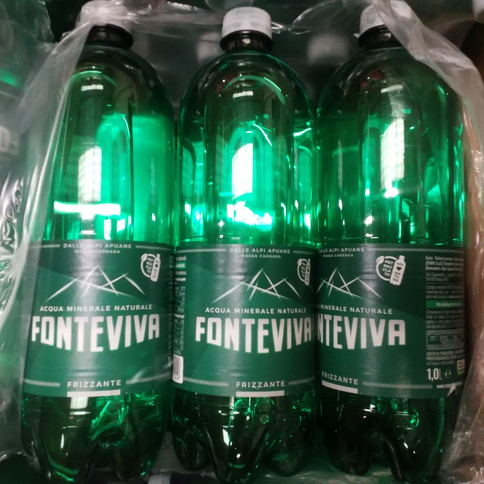 PALLET CONTAINING LARGE QUANTITY OF FONTEVIVA MINERAL WATER