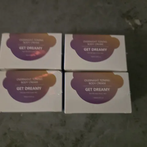 LOT OF 33 SEALED GET DREAMY 100ML OVERNIGHT TONING BODY CREAMS 