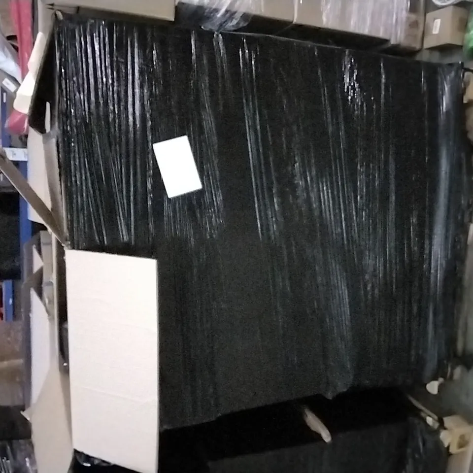 PALLET OF ASSORTED ITEMS INCLUDING 8 PCS REPLACEMENT WATER FILTERS, DINOSAUR BALLOON, LIMEOW CHRISTMAS DESERT MOLDS, IRON FLOWER POT HOLDER, CAN OPENER, CHRISTMAS WRAPPING PAPER