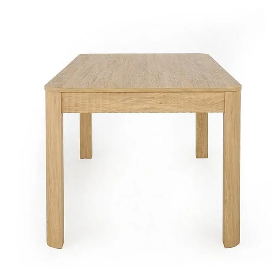 BOXED SCULPT 160cm DINING TABLE - OAK (1 BOX) RRP £199